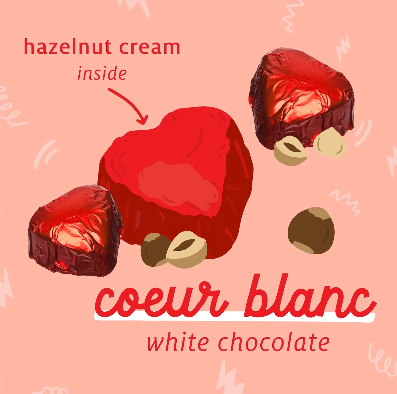 Coeur White Chocolate Heart - Image 3
