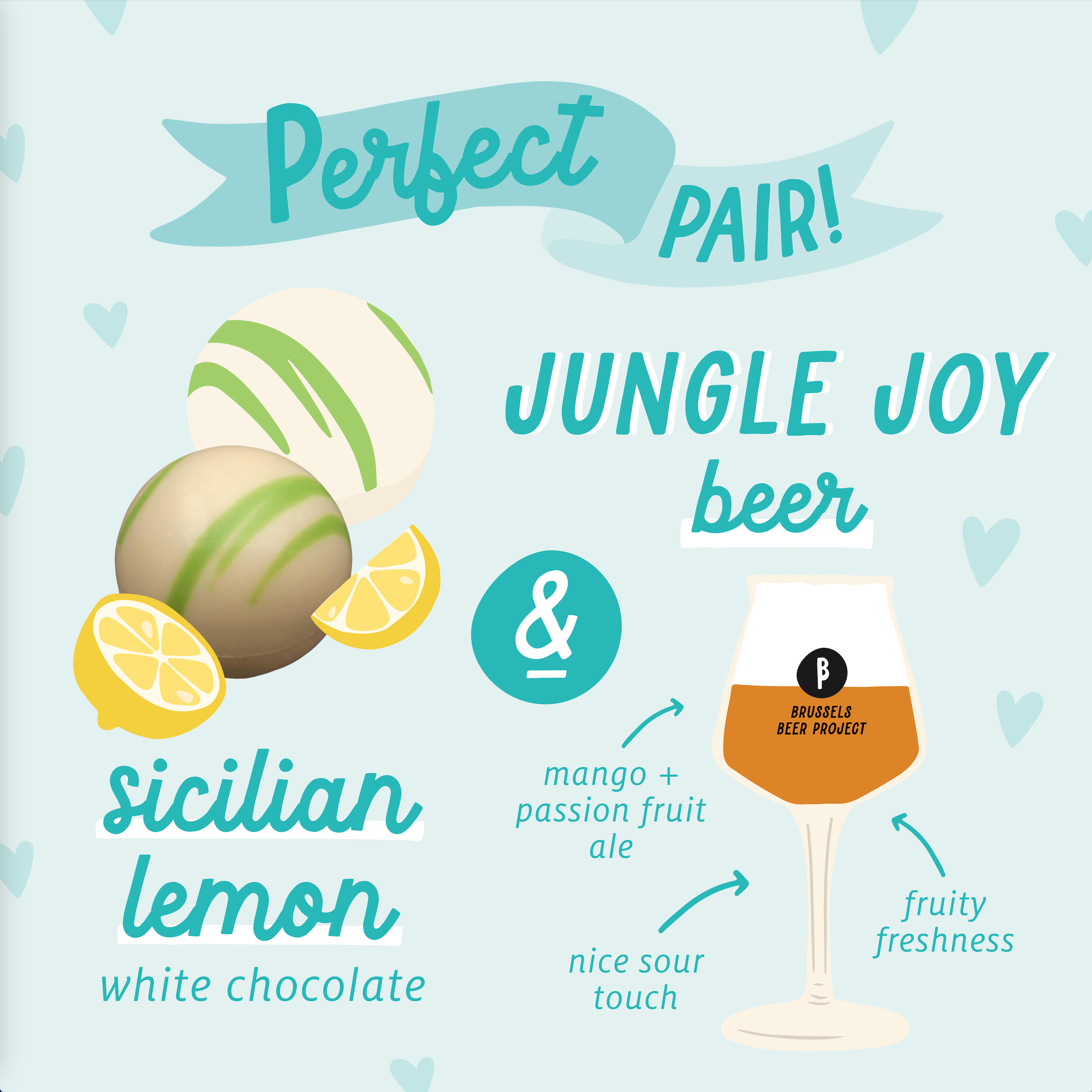 Sicilian Lemon White Round Truffle - Beer pairing
