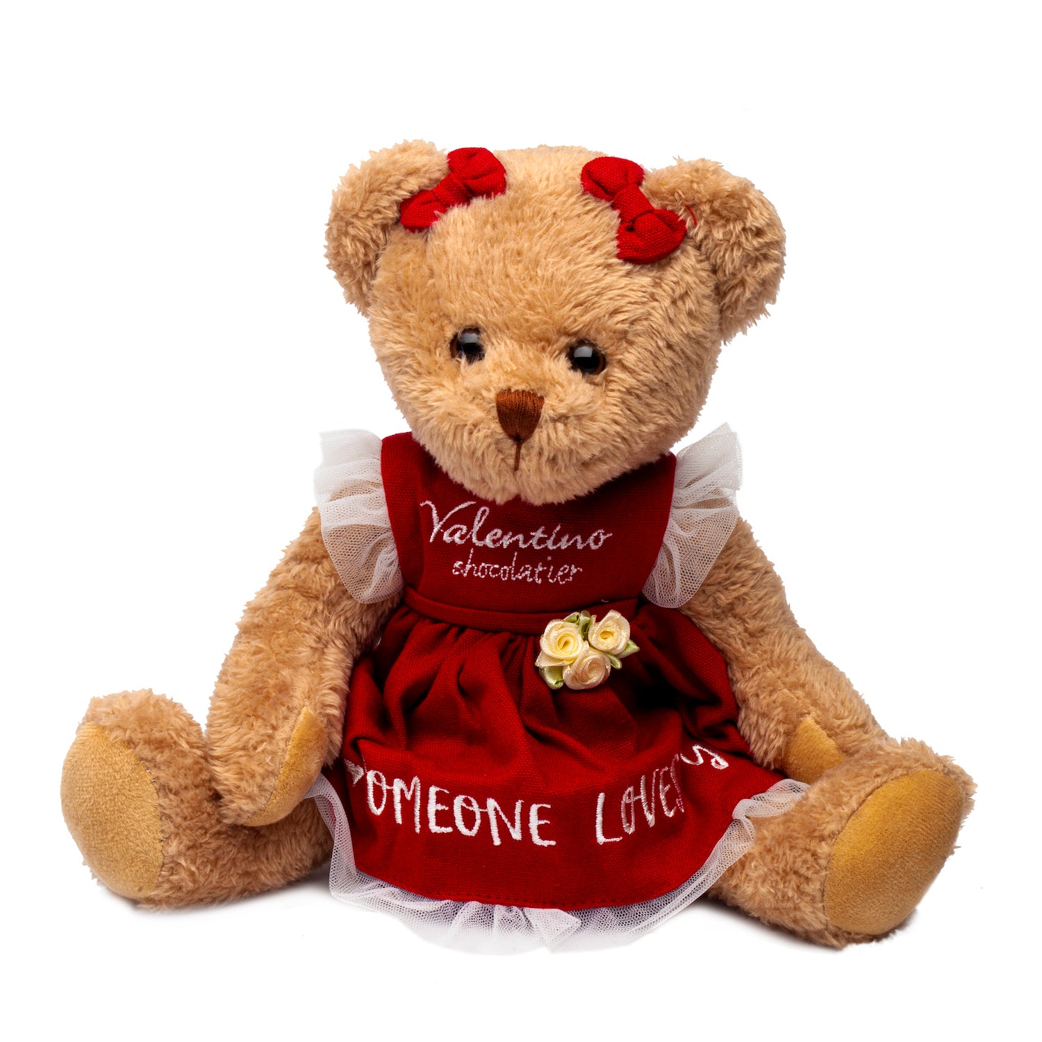 Valentino Bear girl with Red dress 30cm